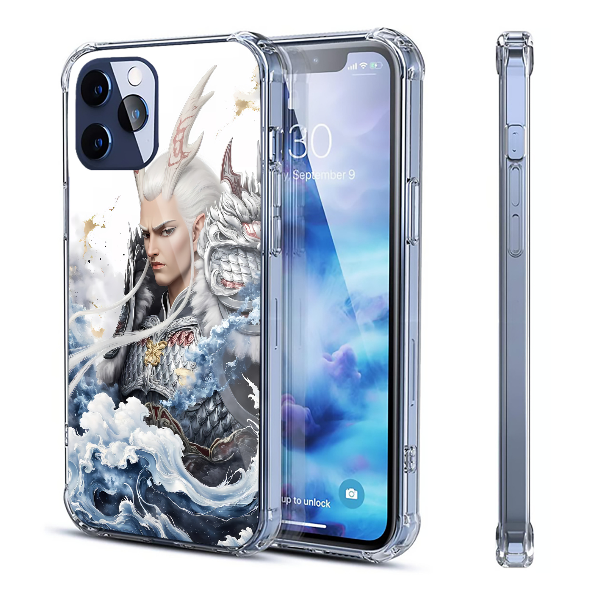 （画像用） Ne Zha 2 ナタ 魔童の大暴れ 【iPhone 12シリーズ対応】透明スマホケース（クリアソフトケース）